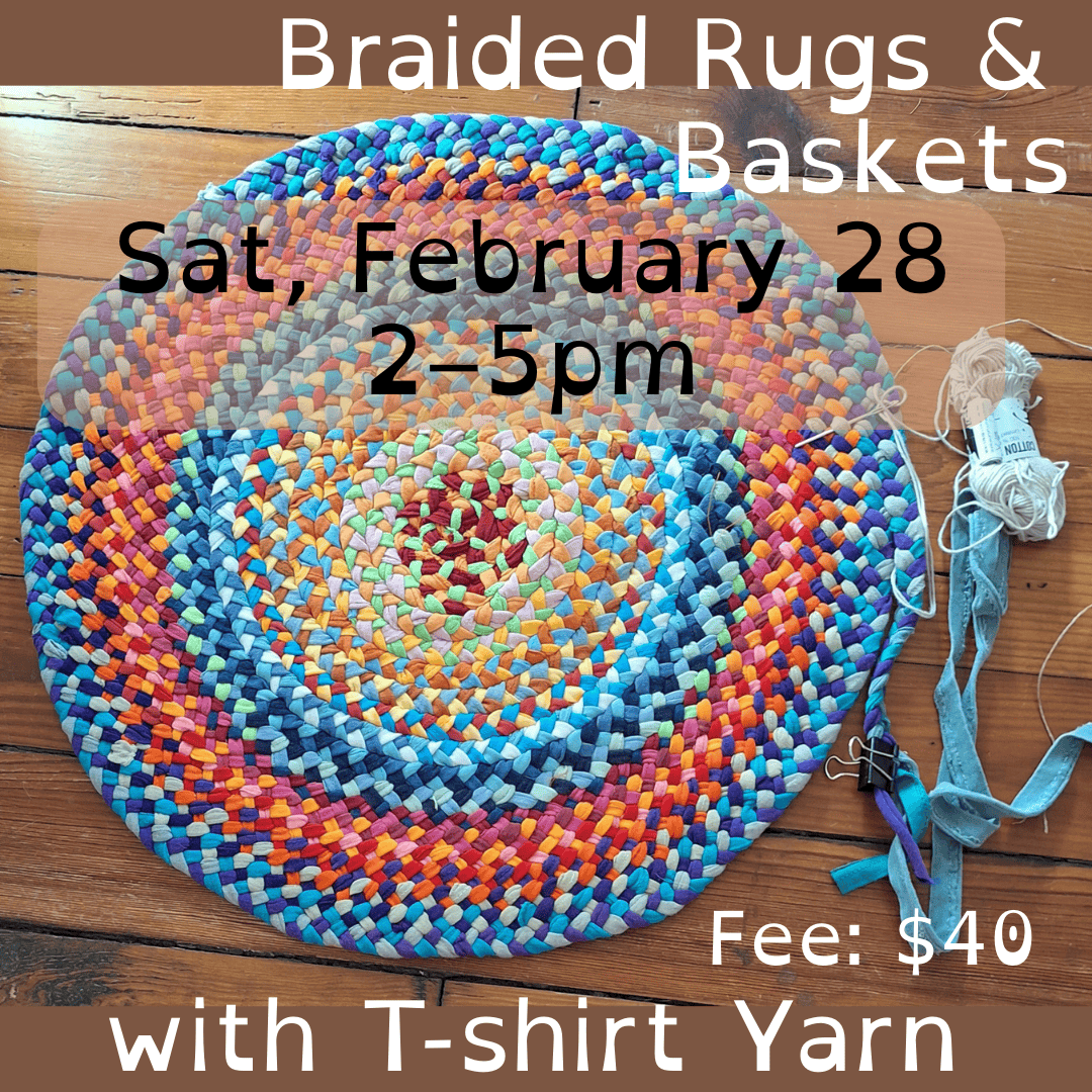 Braided Rugs and Baskets with T-shirt Yarn