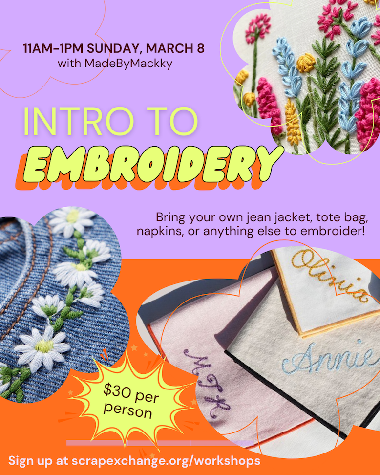 Intro to Embroidery!