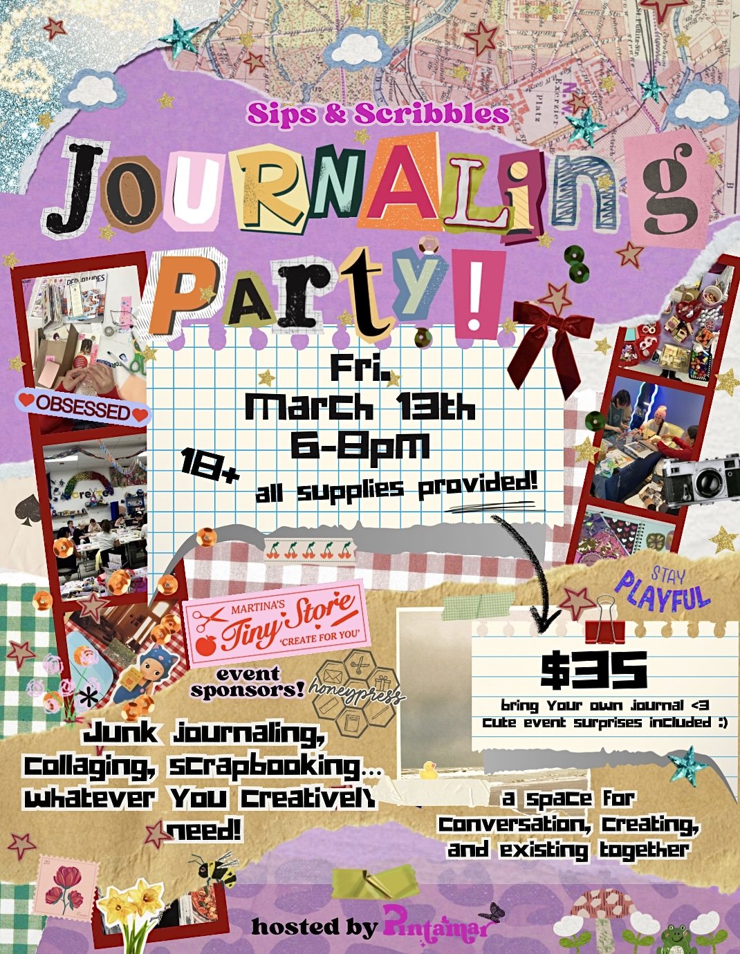 Sips &amp; Scribbles: Adult Journaling Party!