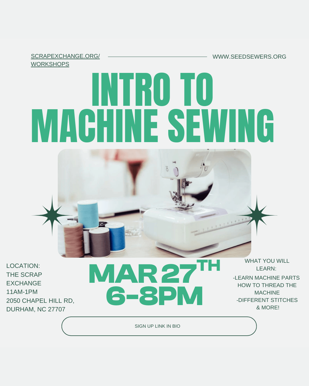 Intro to Sewing on the Machine