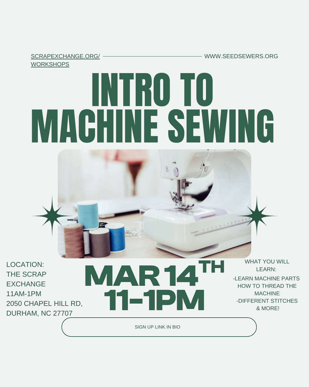 Intro to Sewing on the Machine