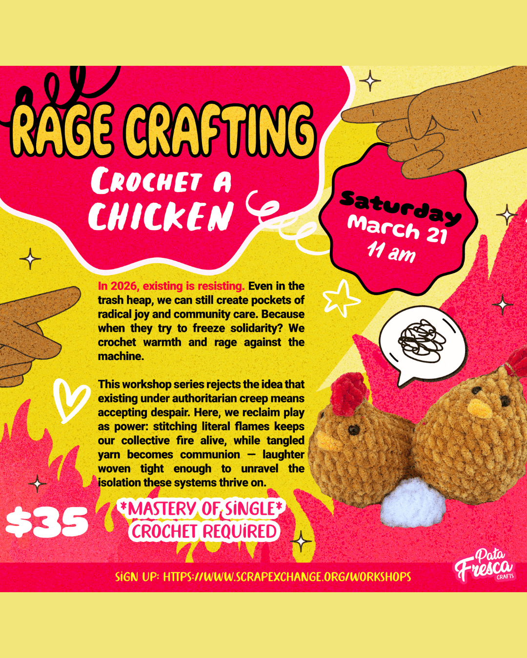 Hooked on Hens: A Crochet Workshop