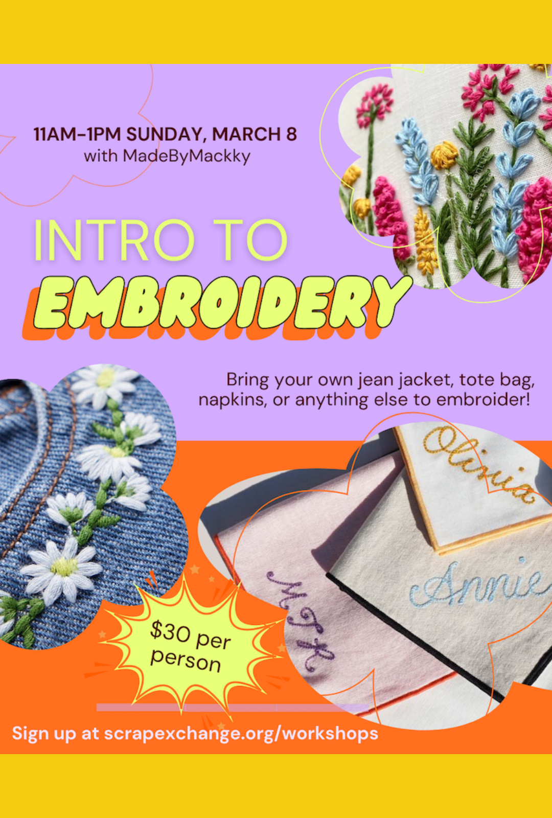 Intro to Embroidery!