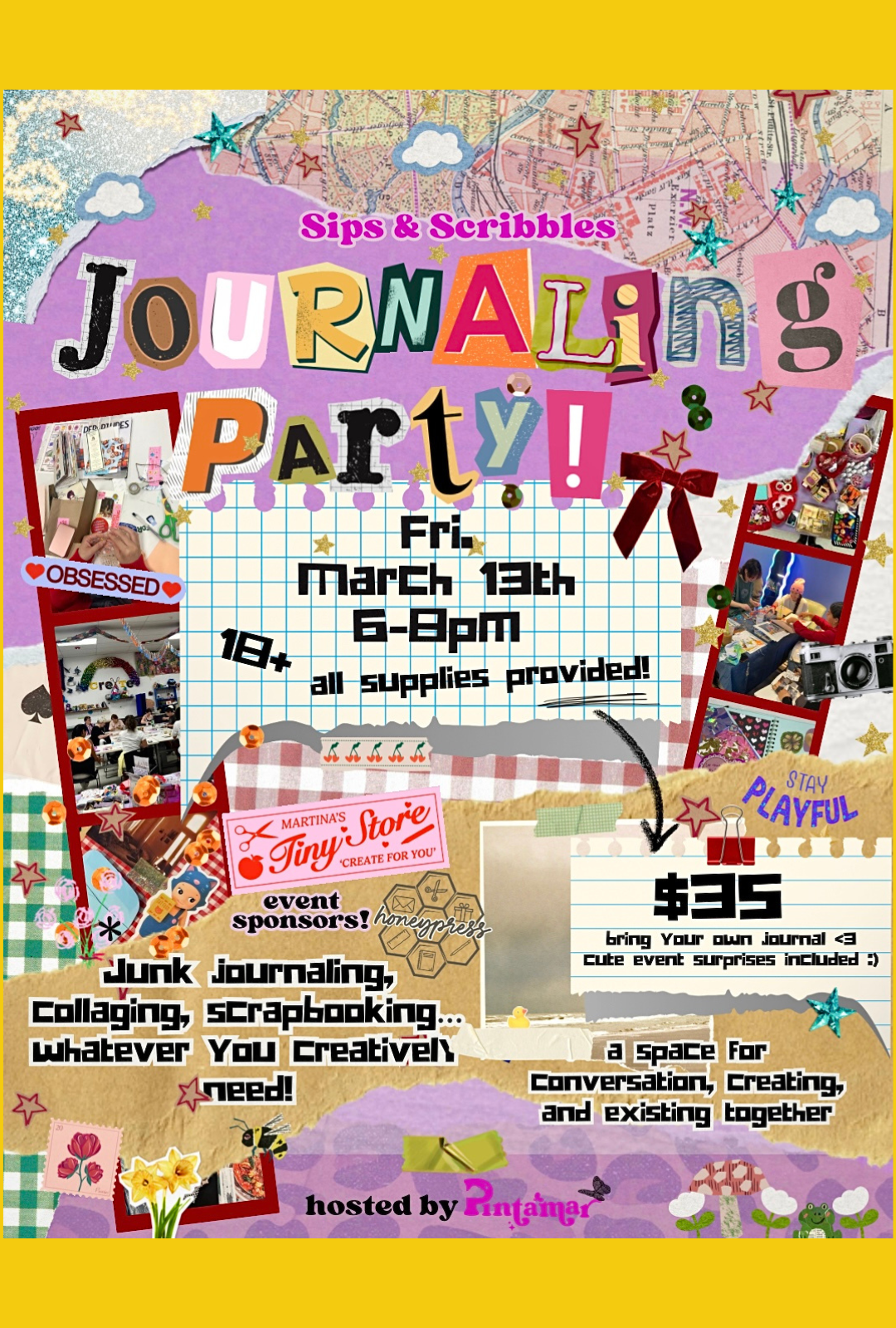 Sips &amp; Scribbles: Adult Journaling Party!