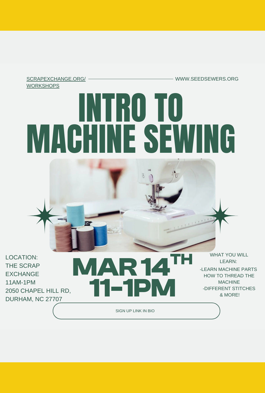 Intro to Sewing on the Machine
