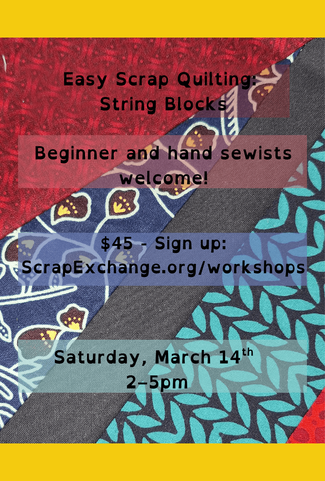 Easy Scrap Quilting: String Blocks