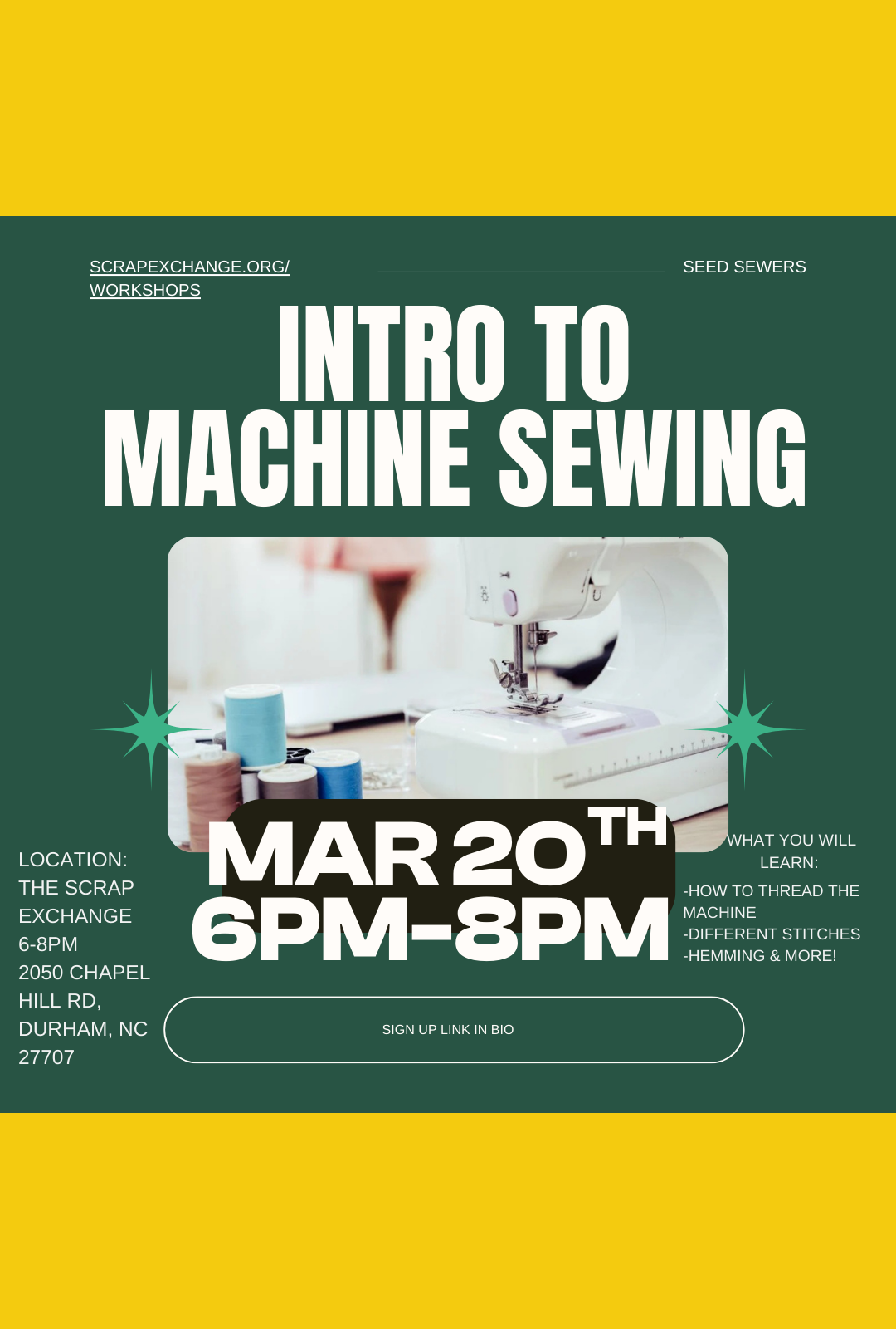 Intro to Sewing on the Machine