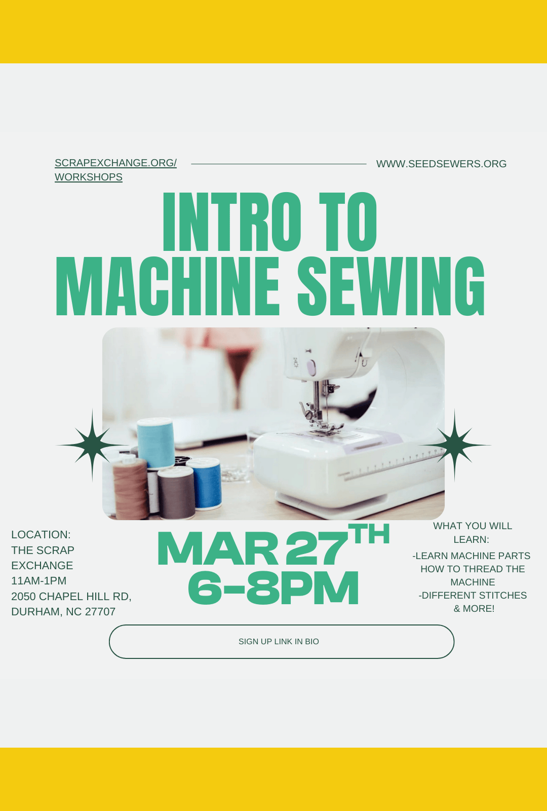 Intro to Sewing on the Machine