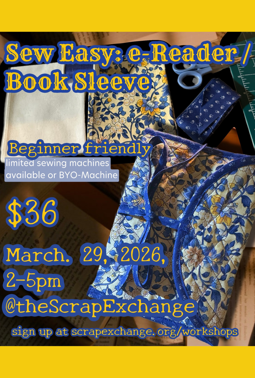 Sew Easy: e-Reader/Book Sleeve