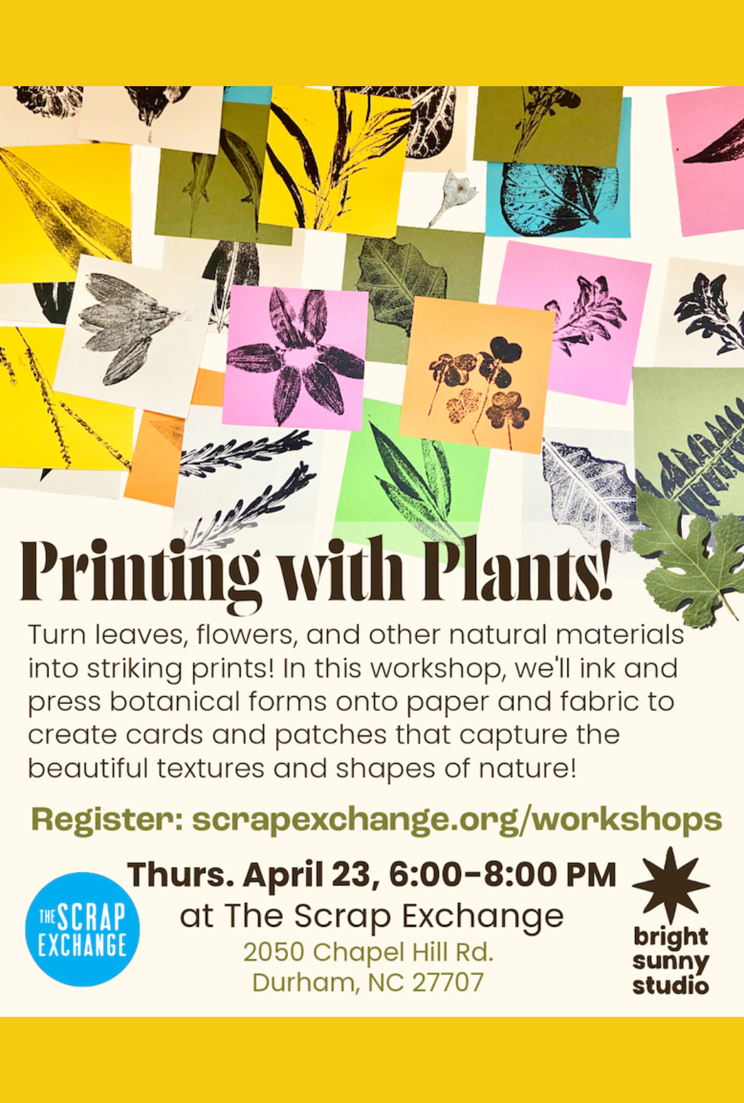 Printing with Plants