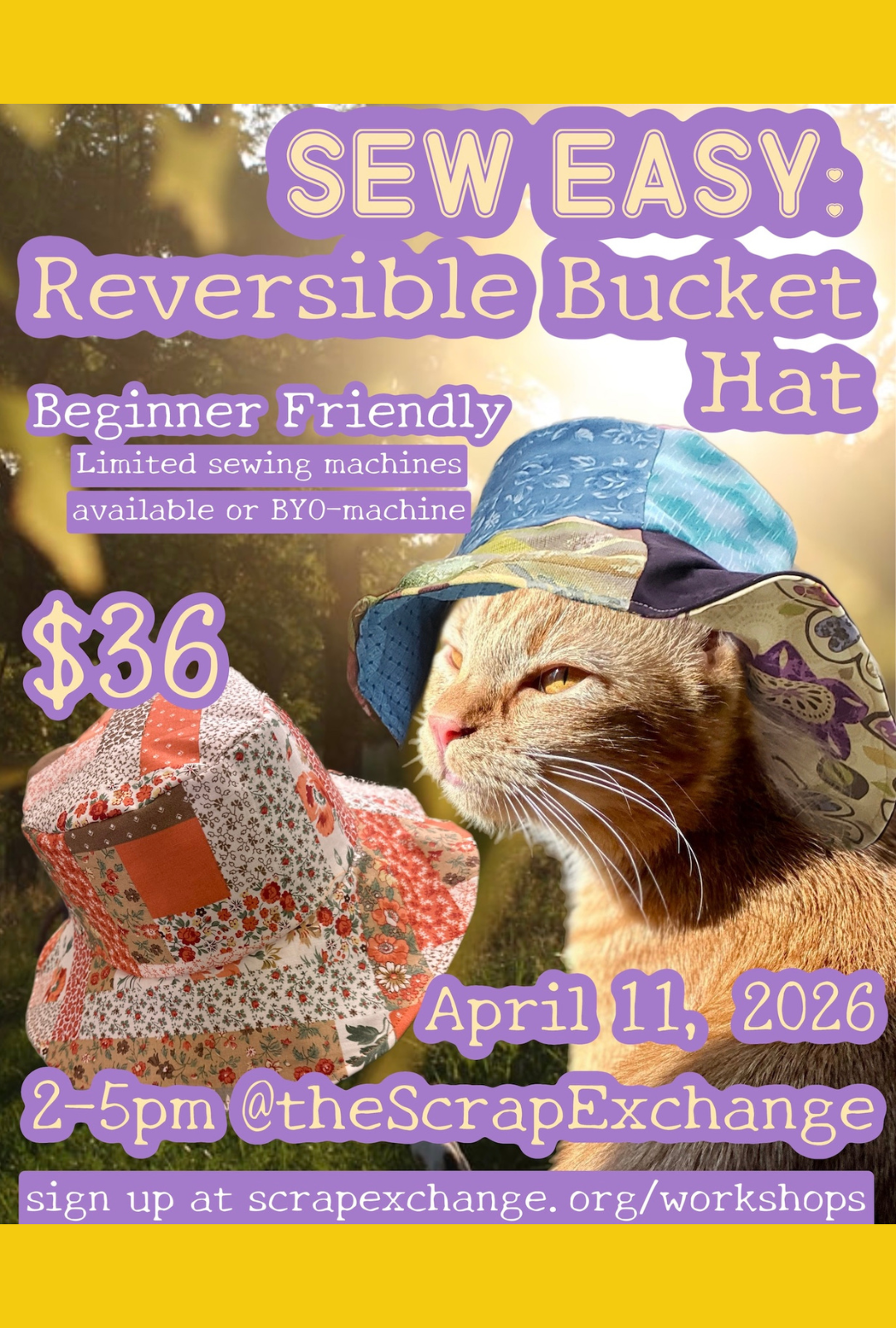 Sew Easy: Reversible Bucket Hat