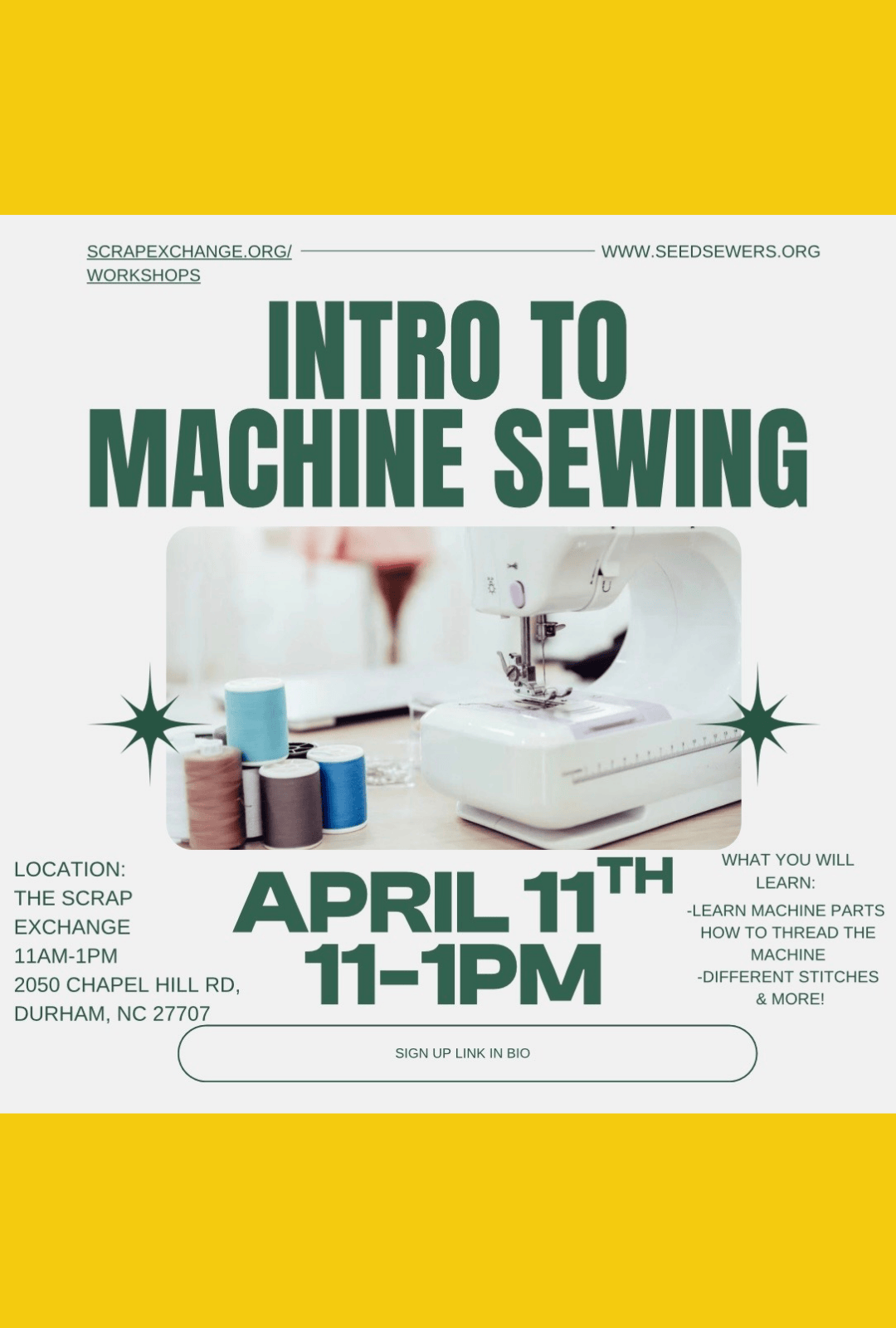 Intro to Sewing on the Machine