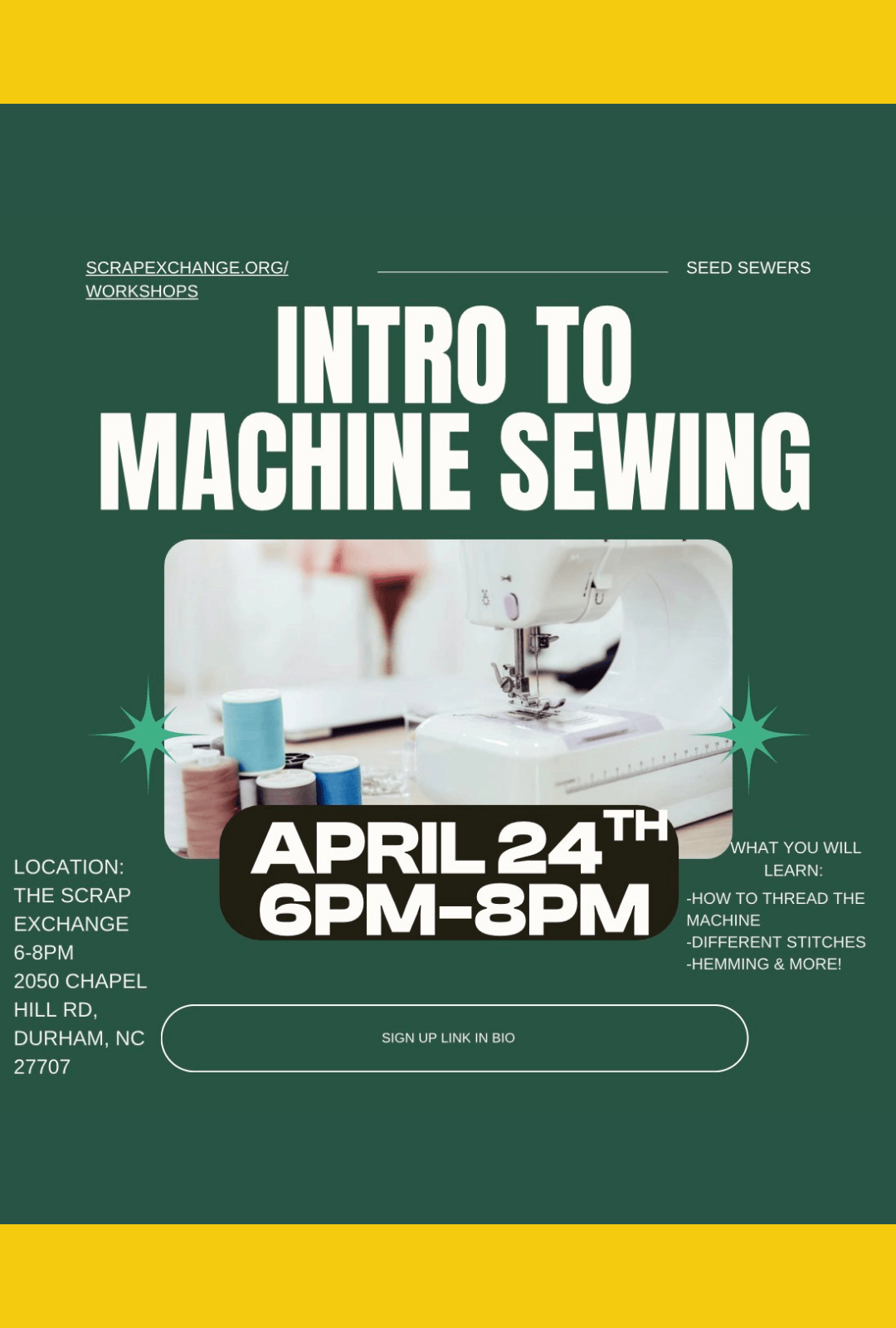 Intro to Sewing on the Machine