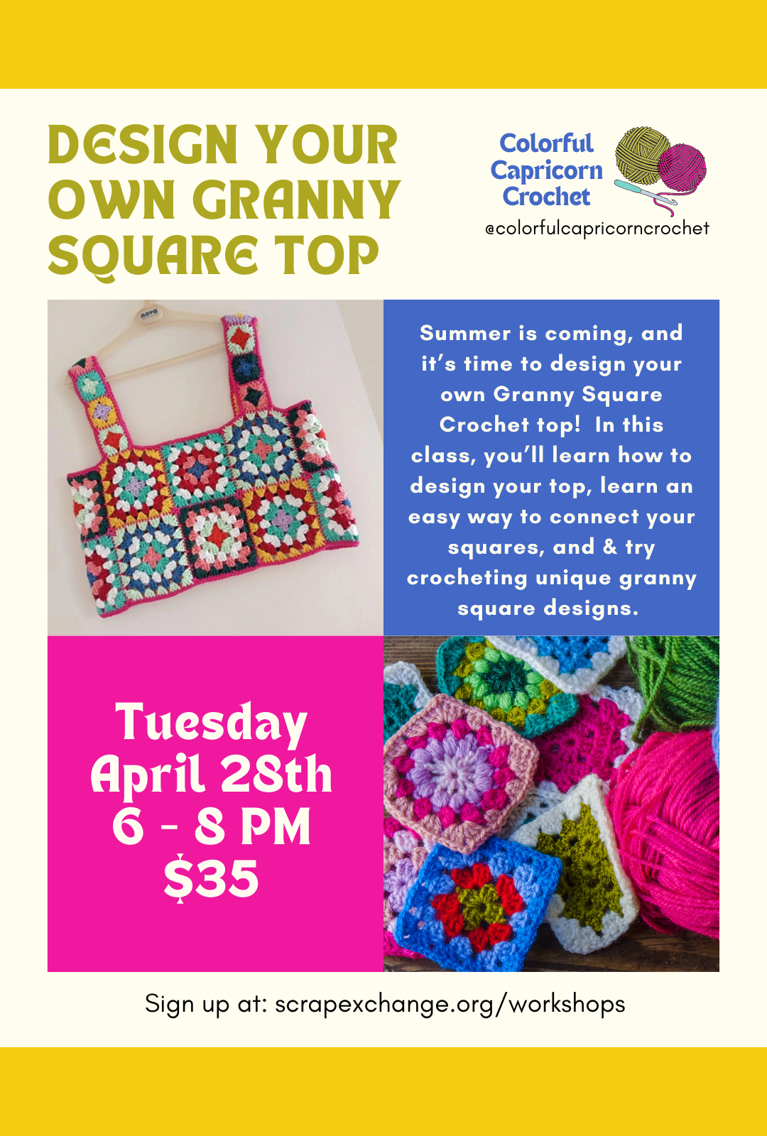 Design It Yourself Granny Square Top 