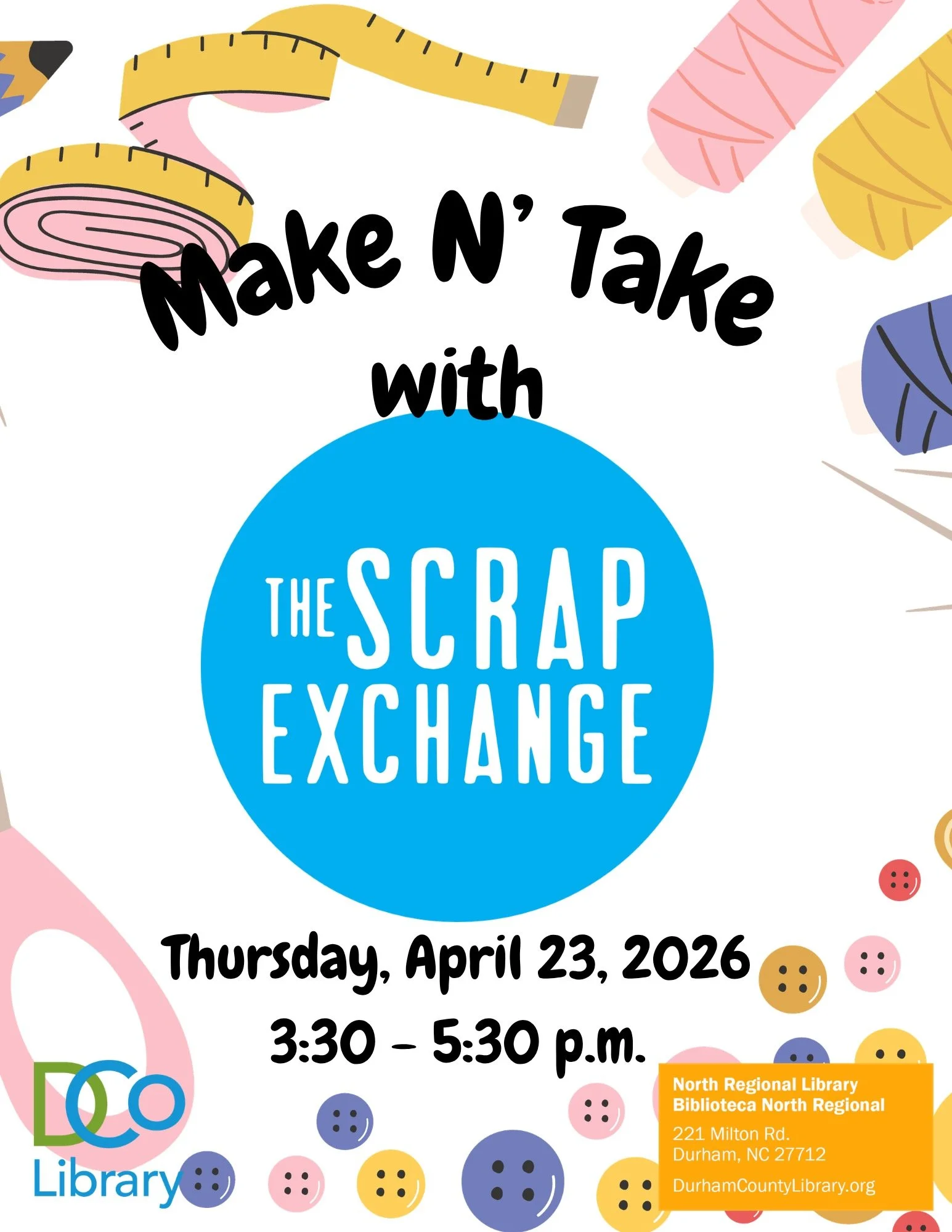 Make N' Take with The Scrap Exchange!