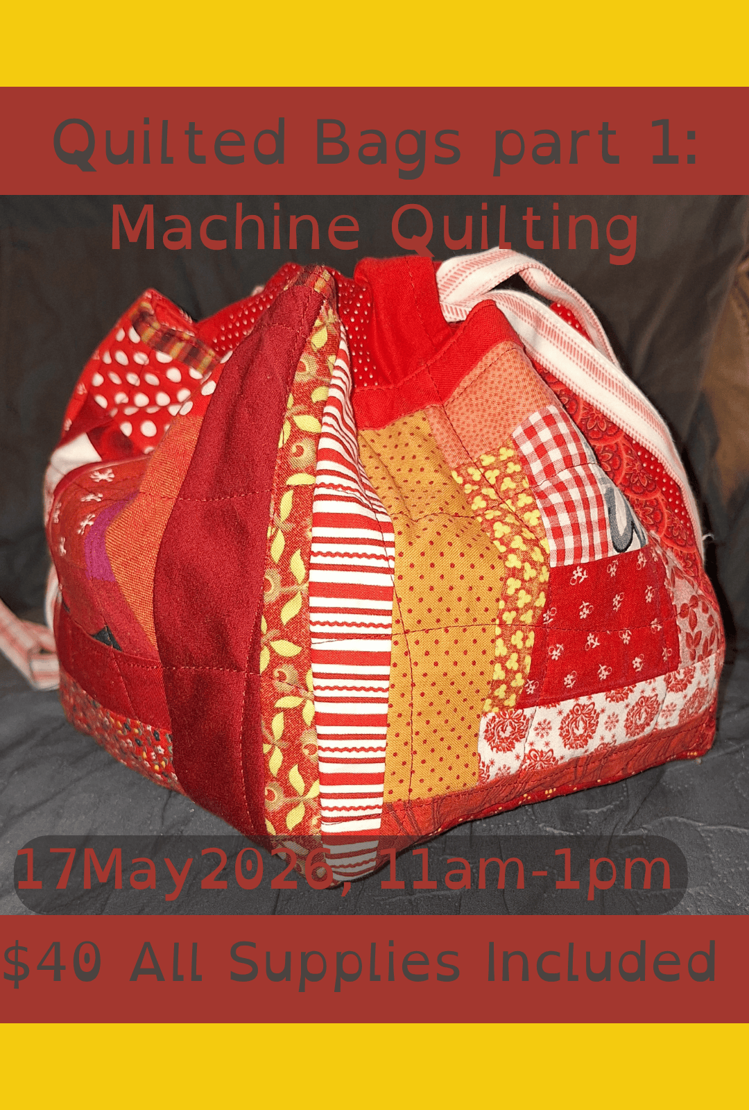 Quilted Bags part 1: Machine Quilting