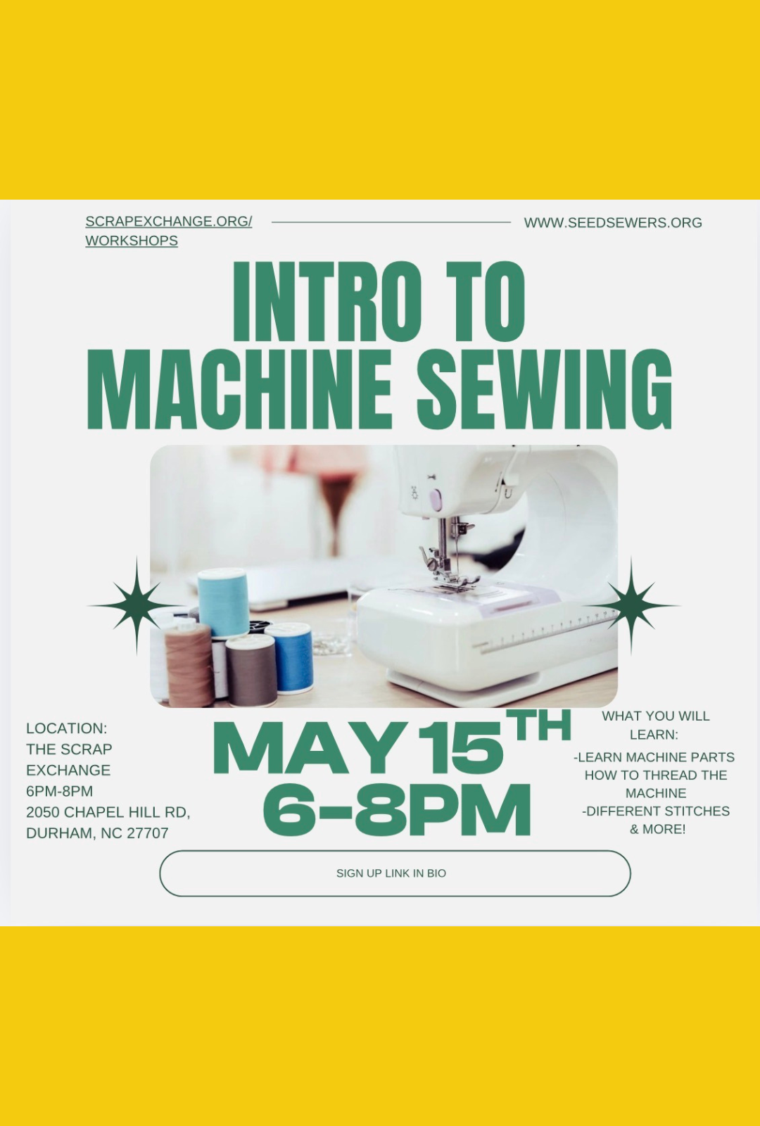 Intro to Sewing on the Machine