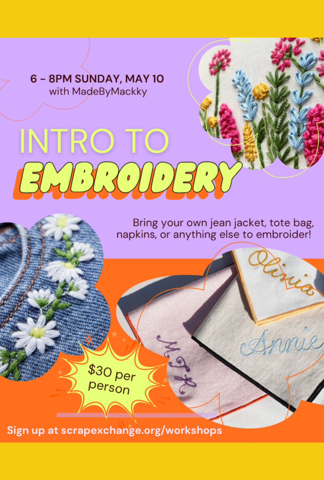 Intro to Embroidery!