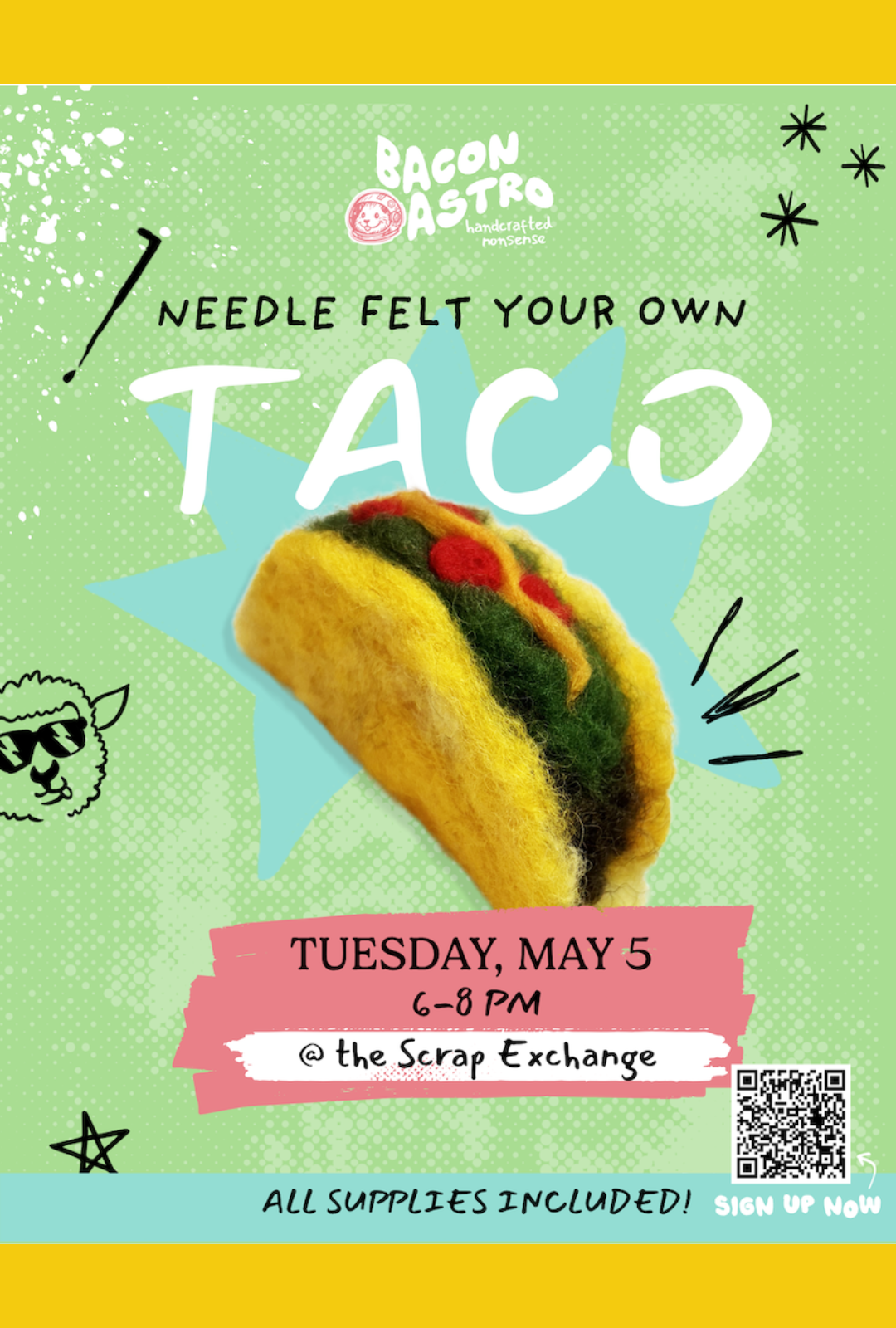 Taco Tuesday! Needle Felt A Squishy Taco