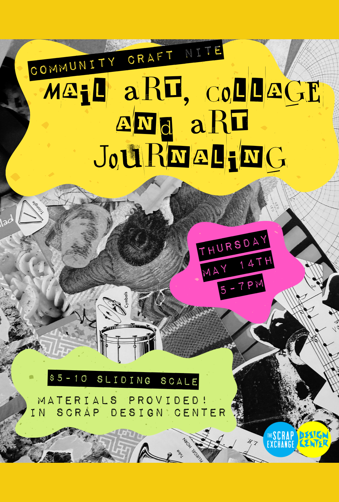 Community Craft Night: Mail Art, Collage and Art Journaling