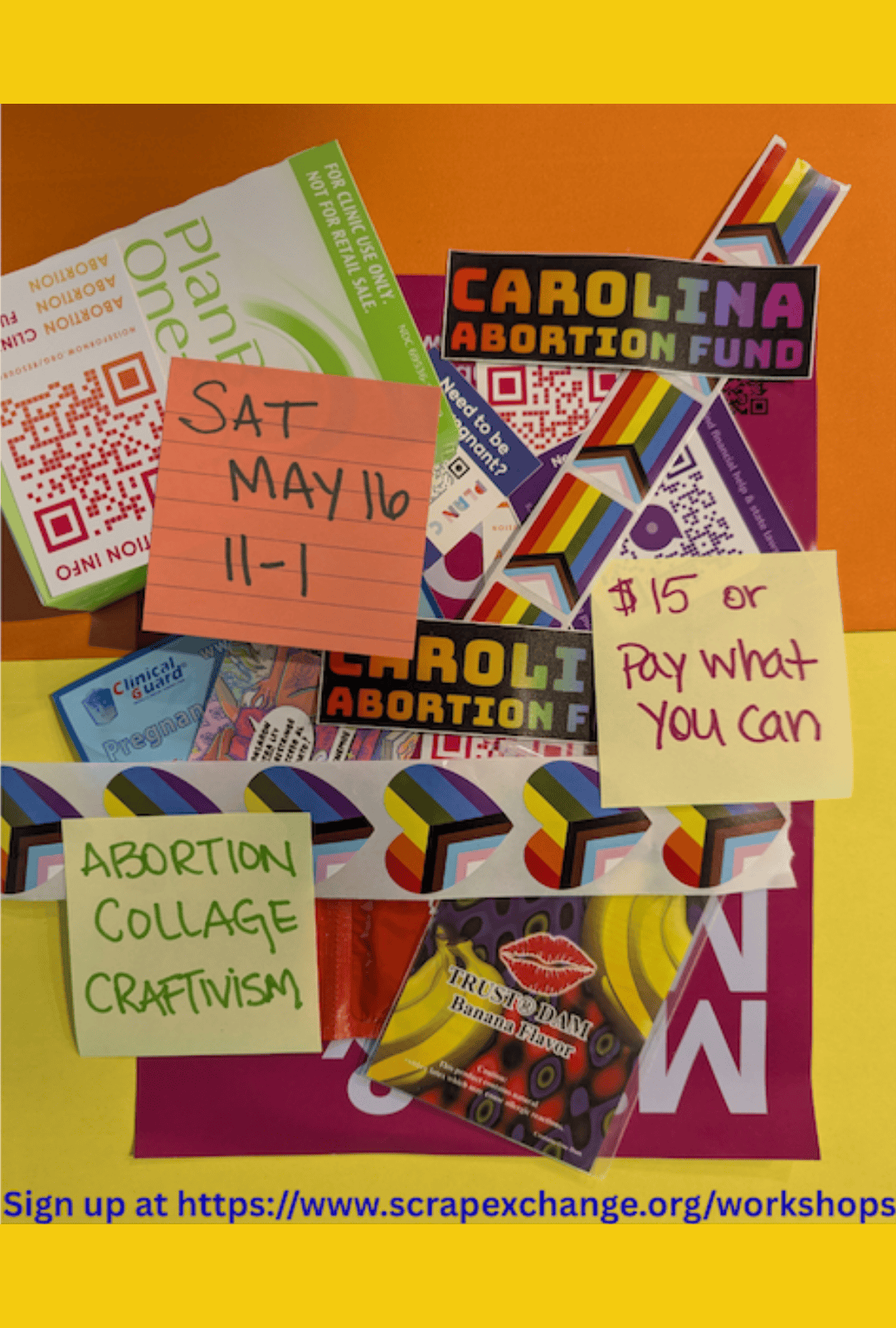 Abortion Collage Craftivism