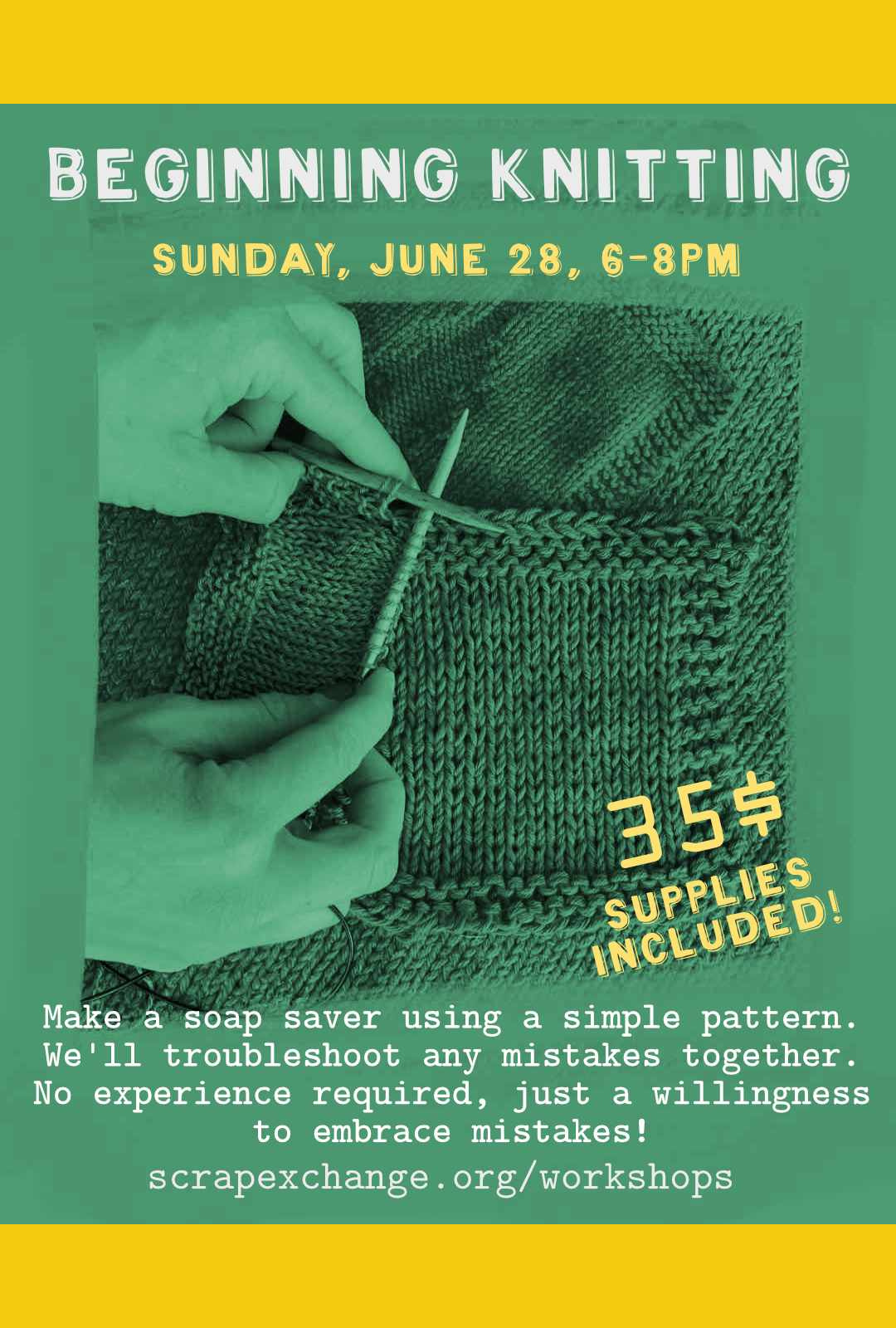 Beginning Knitting: Soap Saver