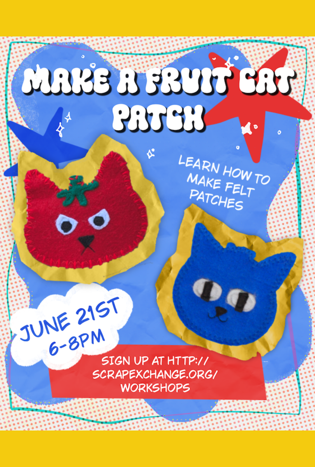 Make a Fruit Cat Patch
