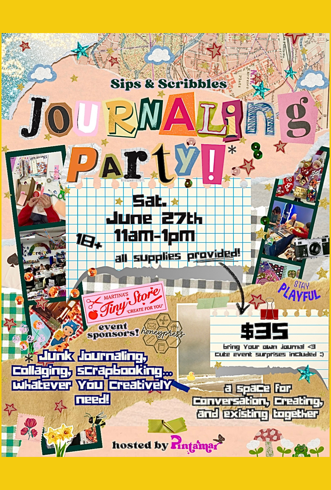Sips &amp; Scribbles: Adult Journaling Party!