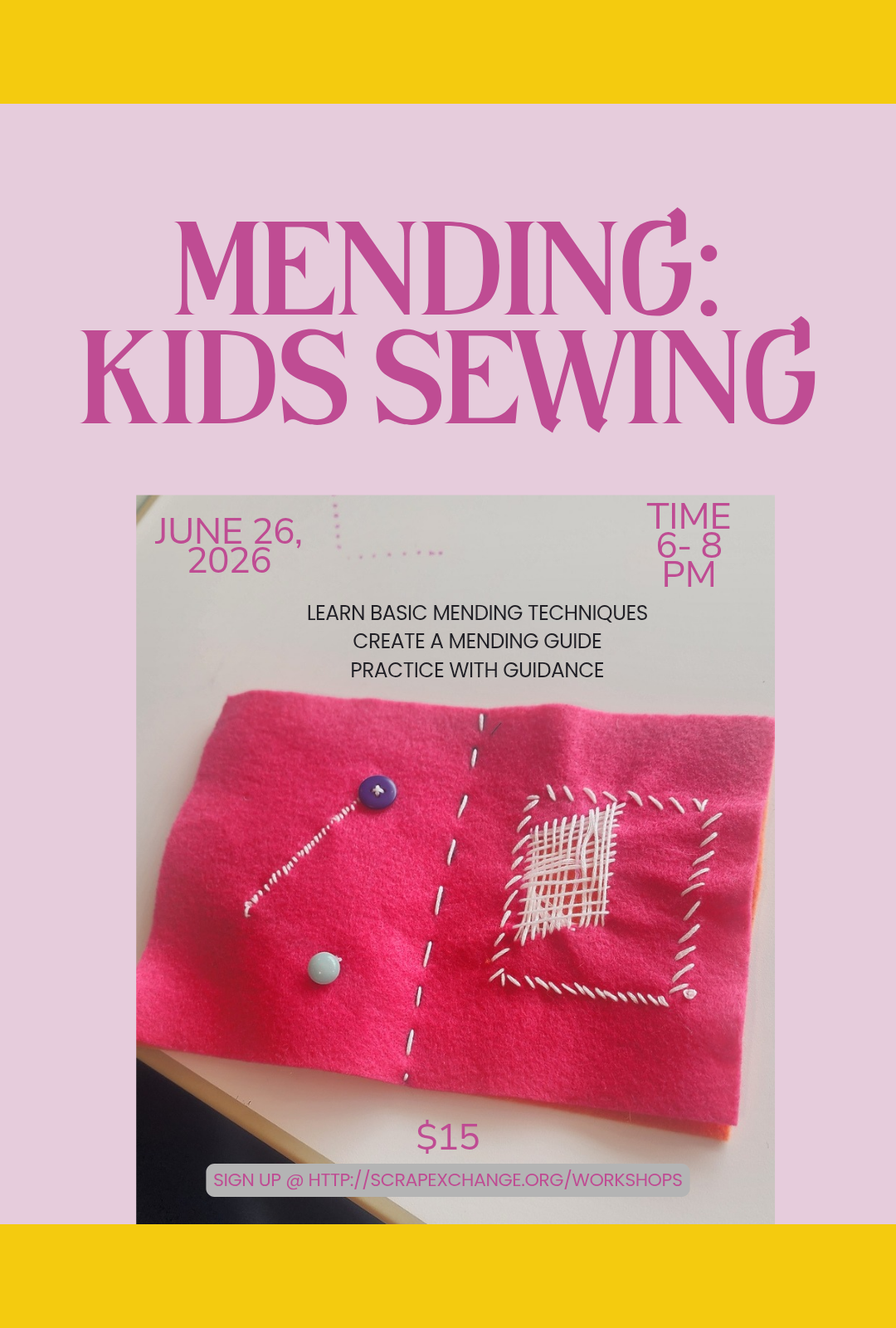 Mending: Kids Sewing