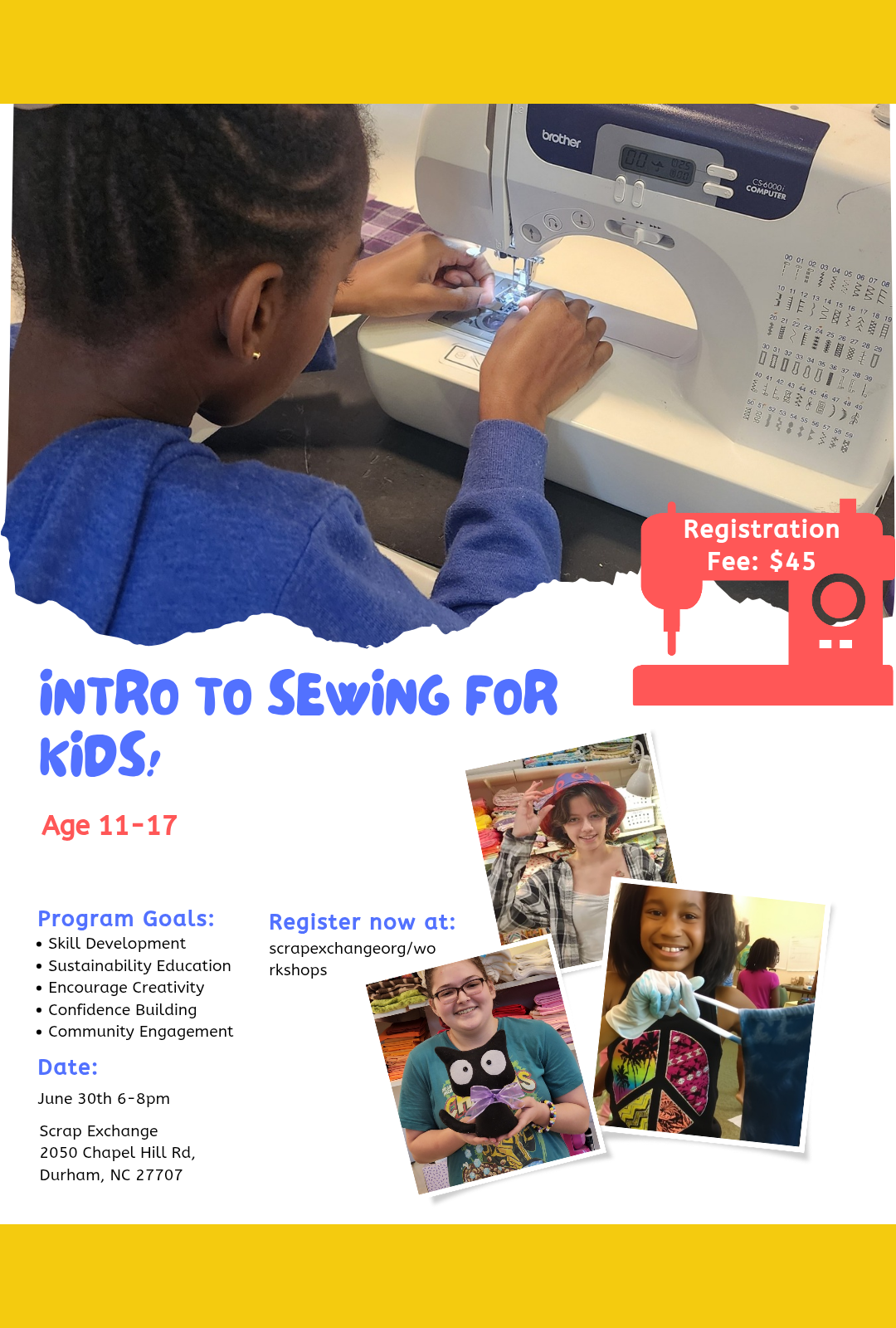 Intro to Sewing for Kids!