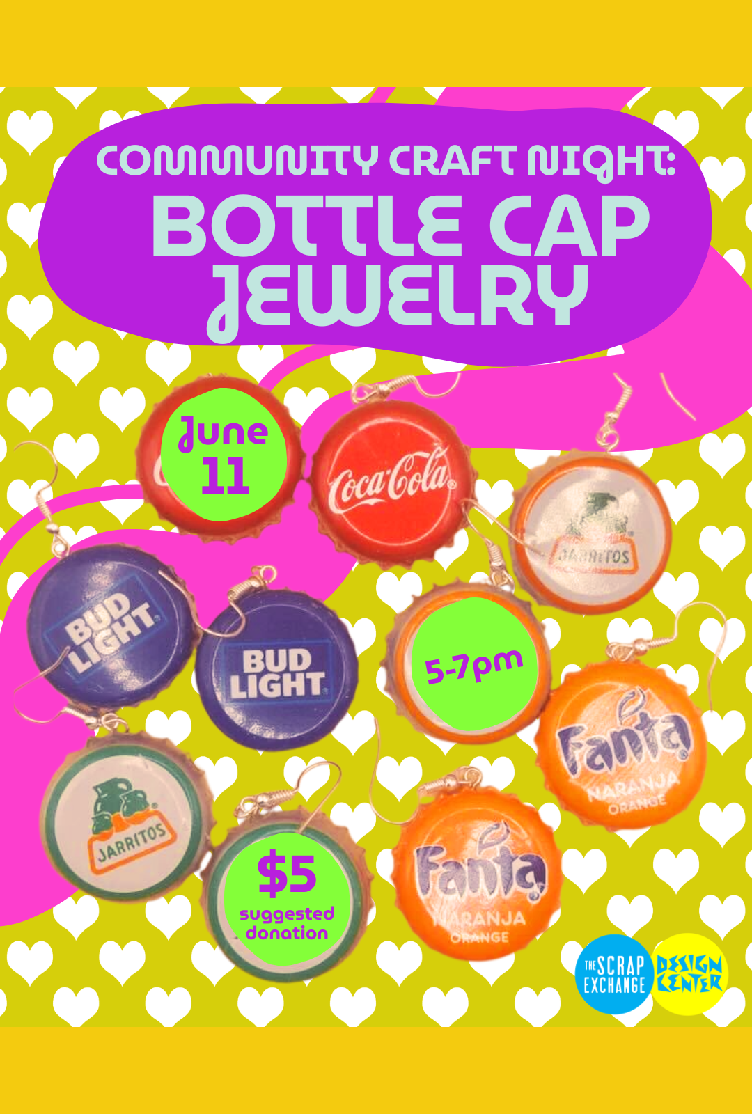 Community Craft Nite: Bottle Cap Jewelry