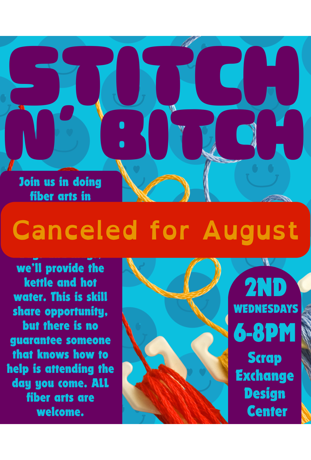 Canceled: Stitch N Bitch - A Fiber Arts Meetup