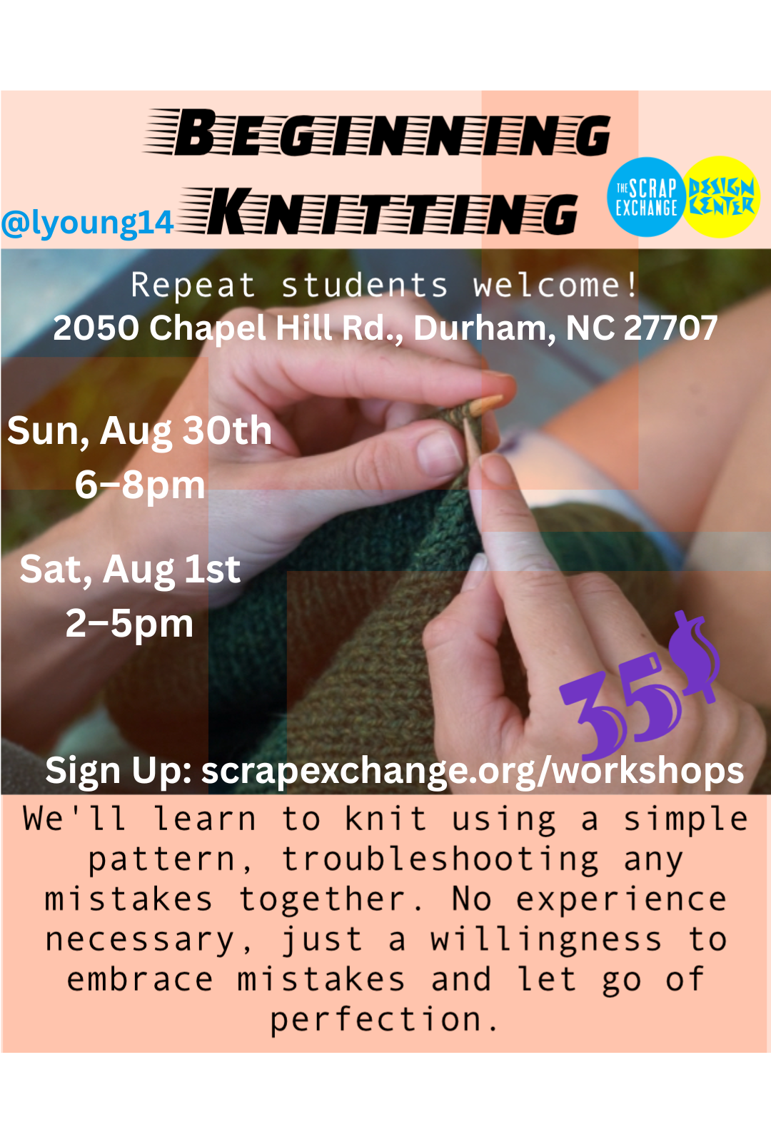 Beginning Knitting: Sunglasses Case