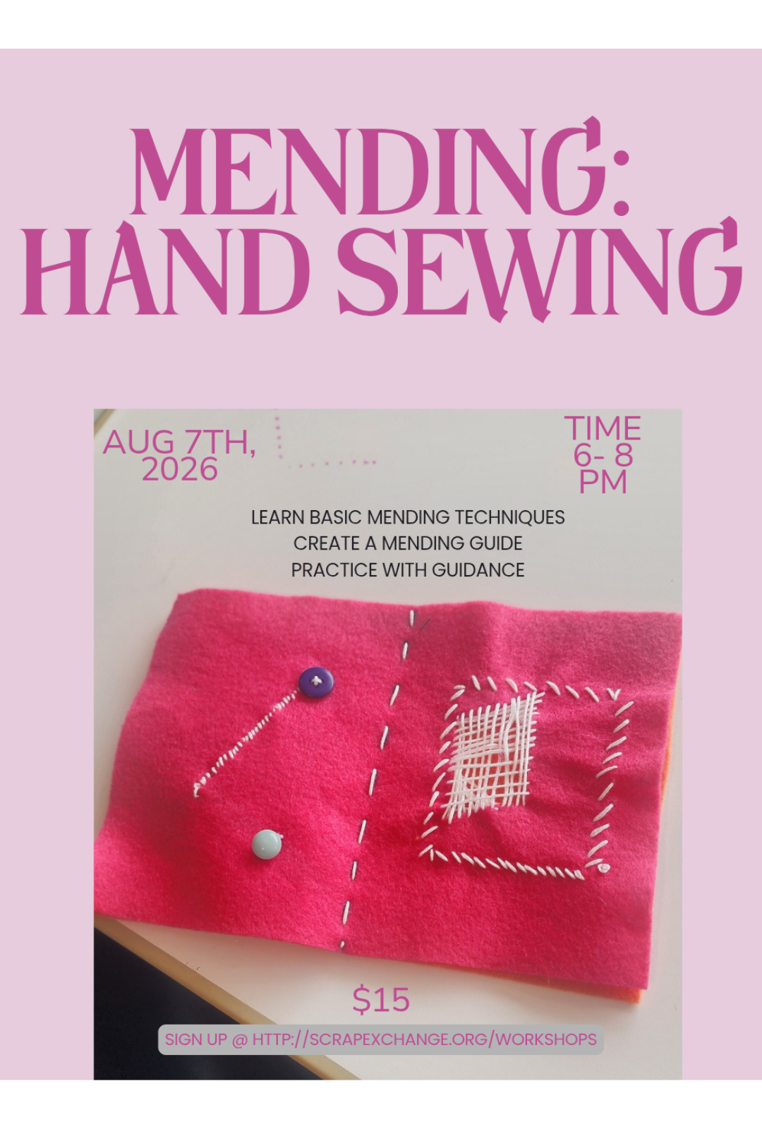 Mending: Hand Sewing