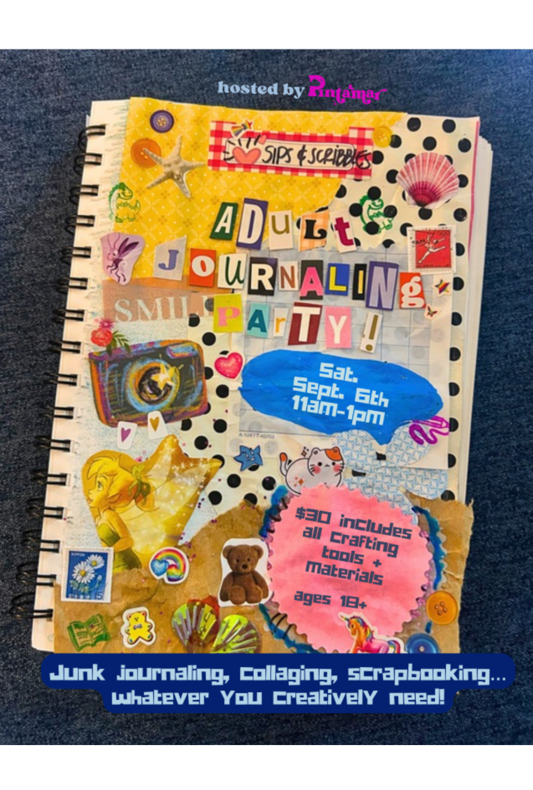 Sips &amp; Scribbles : Adult Journaling Party