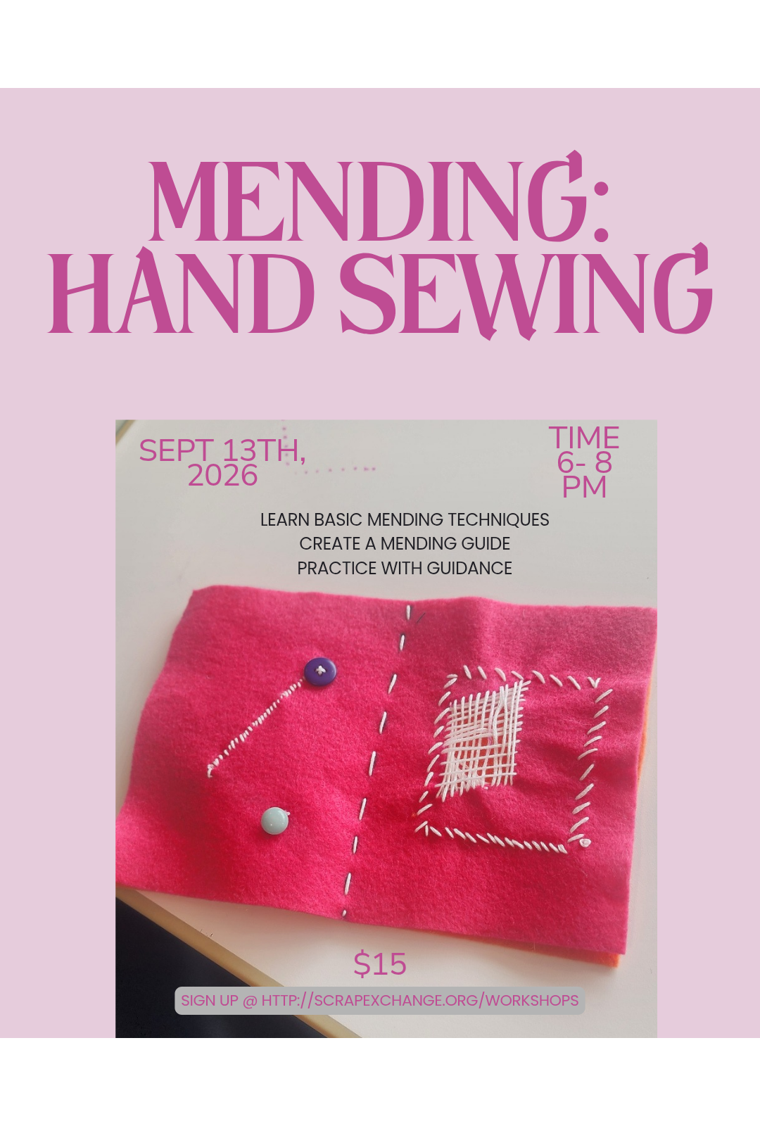 Mending: Hand Sewing 