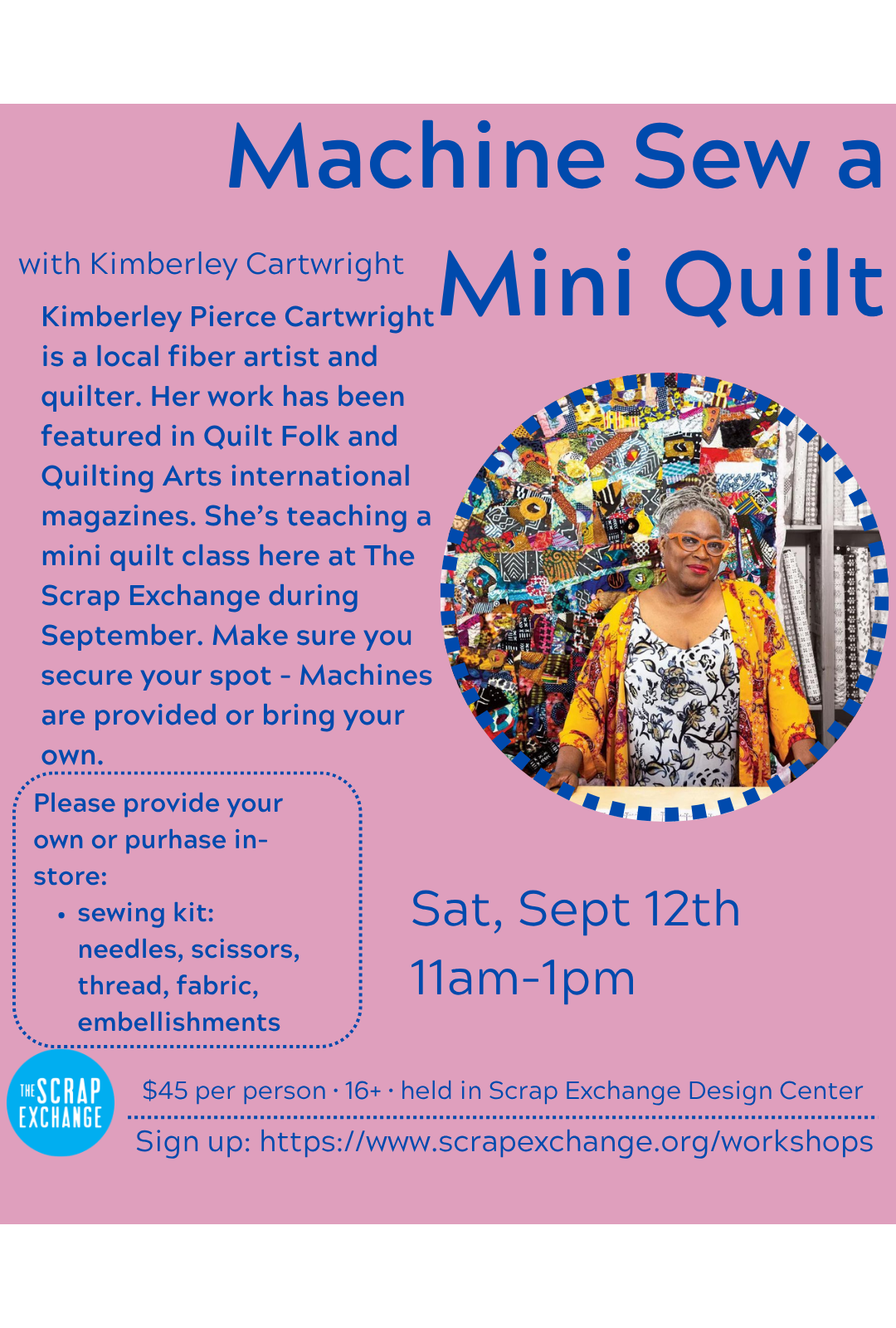 Machine Sewing a Scrappy Mini Quilt