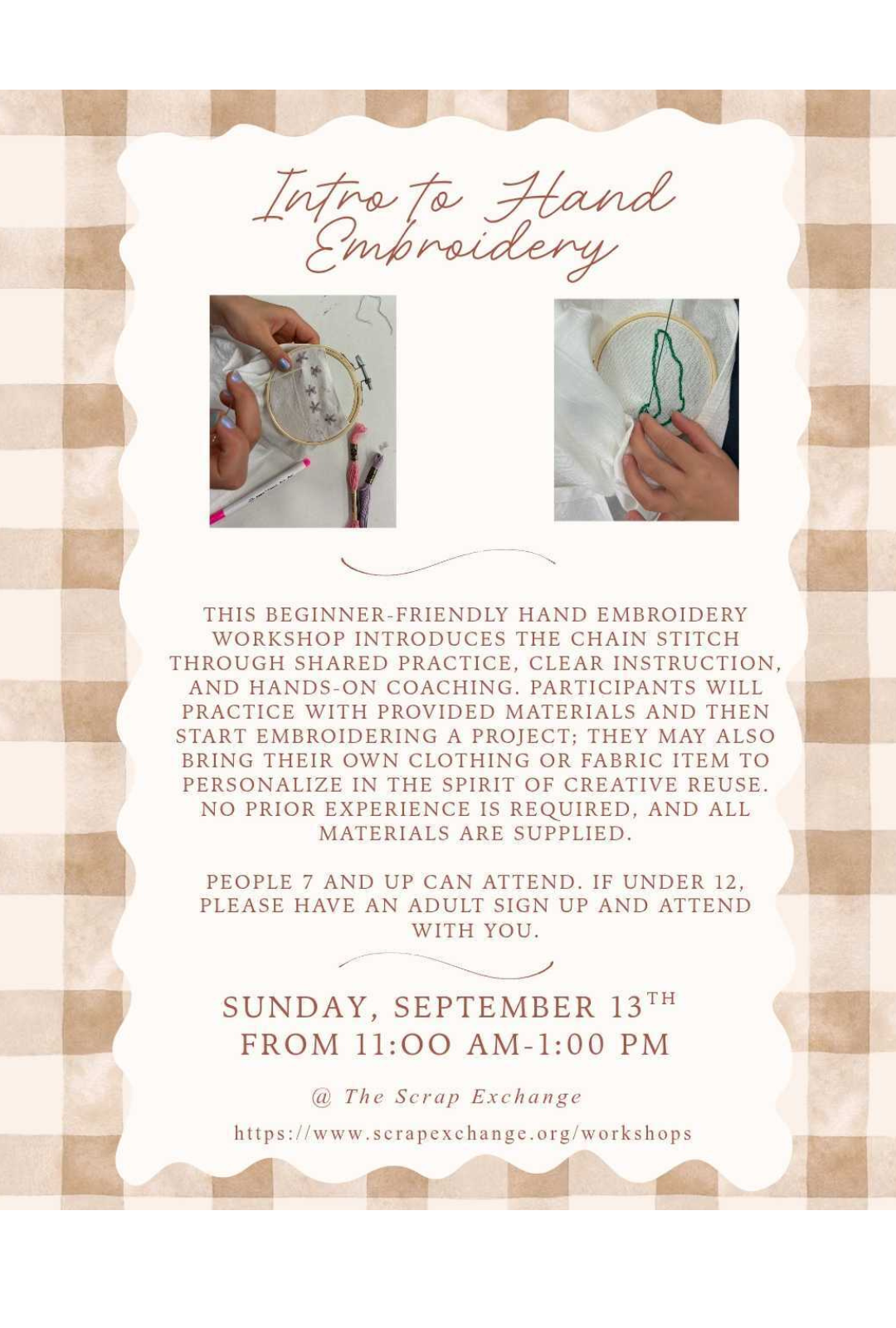 Intro to Hand Embroidery