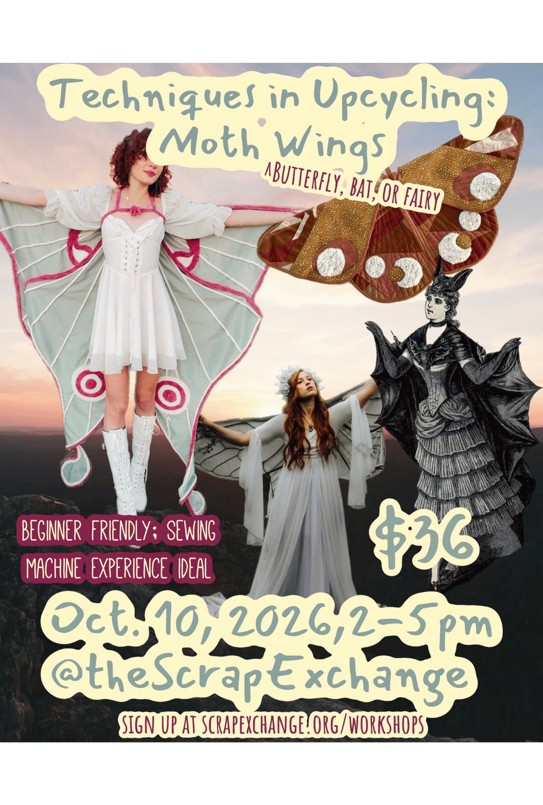 Techniques in Upcycling: Moth Wings