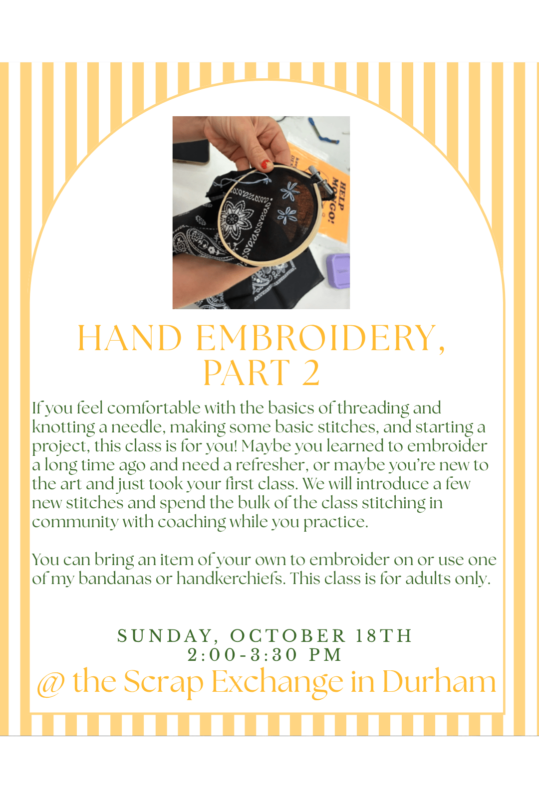 Embroidery Part 2