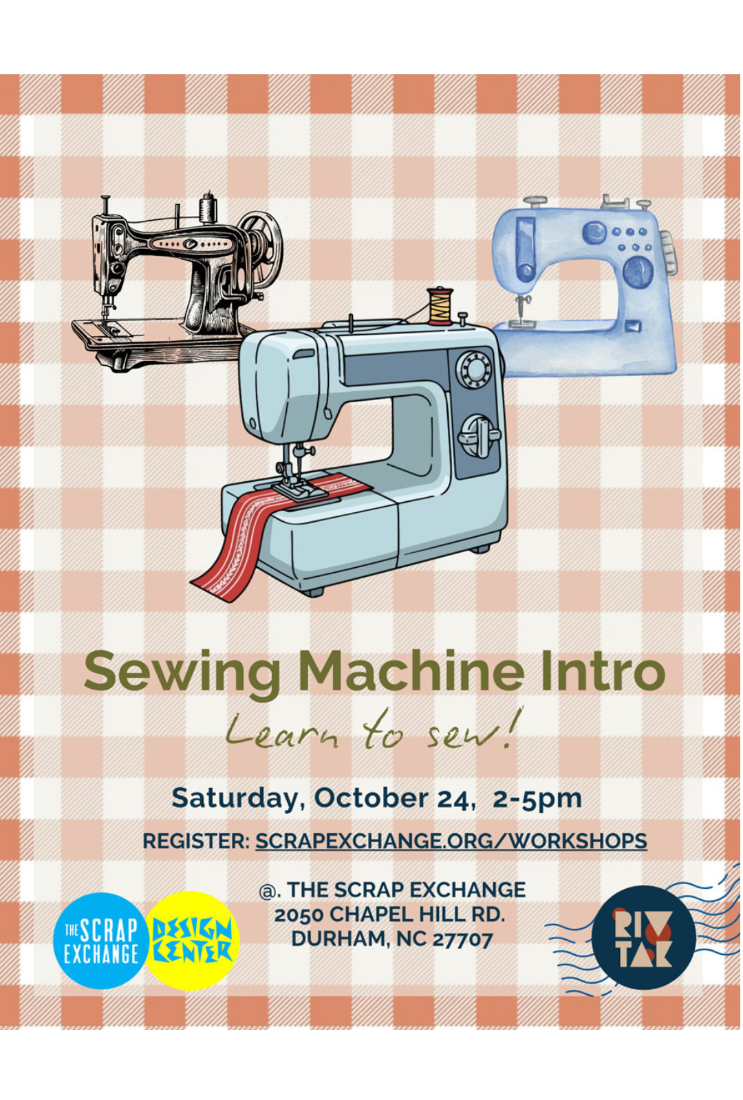Sewing Machine 101 and Scrapy Coasters