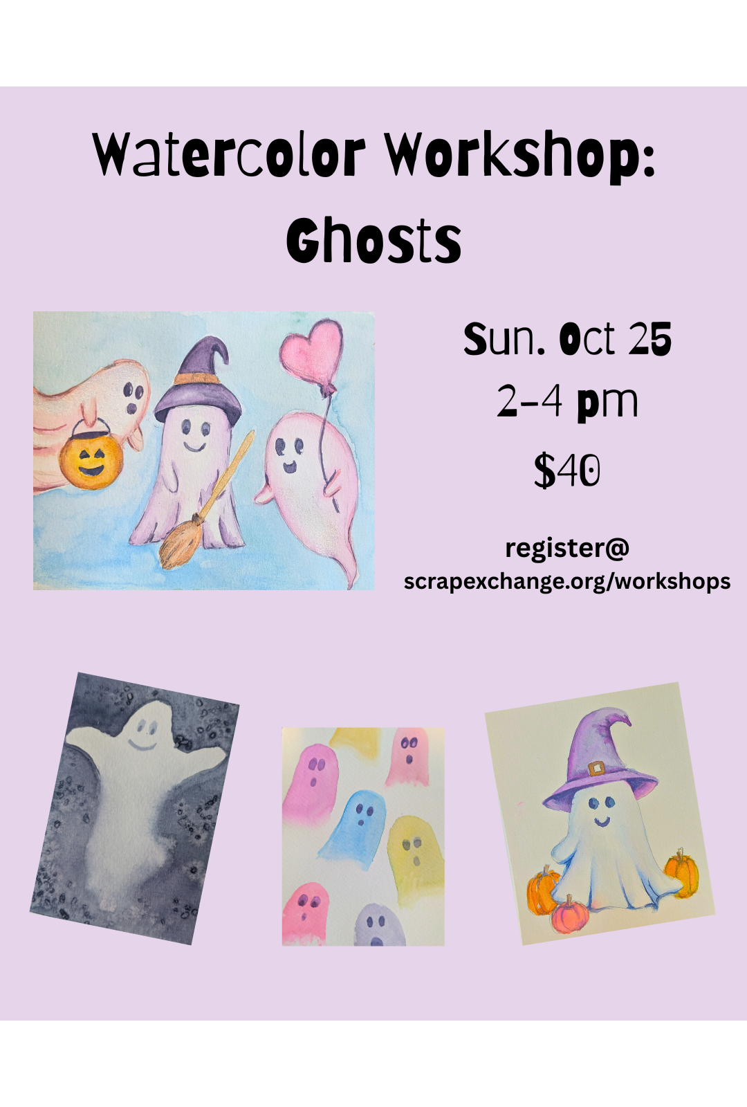 Watercolor Workshop - Ghosts