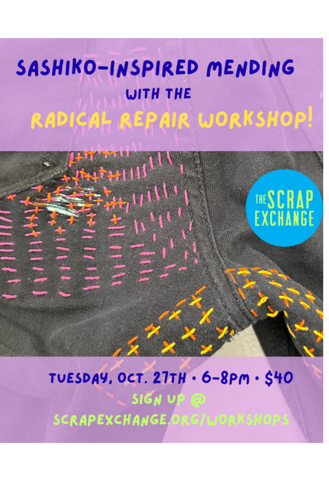 Sashiko-Inspired Mending