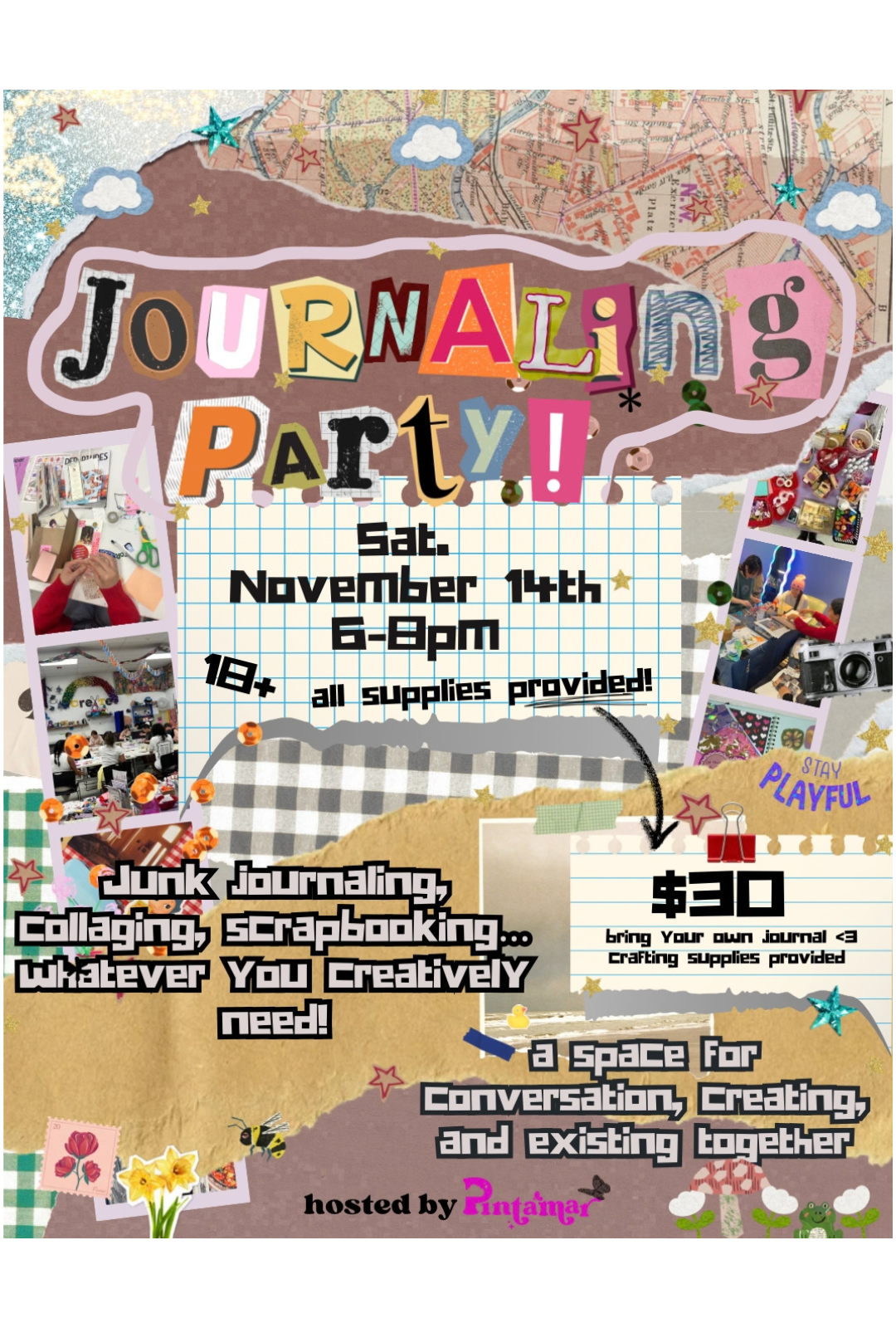 Sips &amp; Scribbles : Adult Journaling Party