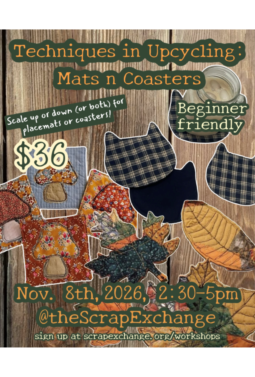 Techniques in Upcycling: Mats n Coasters