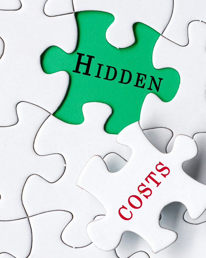 Hidden costs of probate in North Carolina represented by puzzle pieces highlighting financial and administrative expenses families face during estate administration.