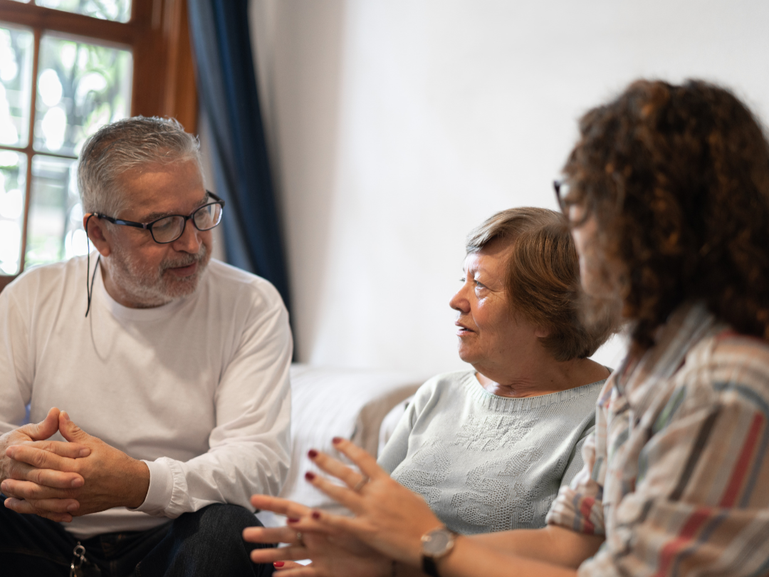Family discussing incapacity planning and guardianship concerns in North Carolina.