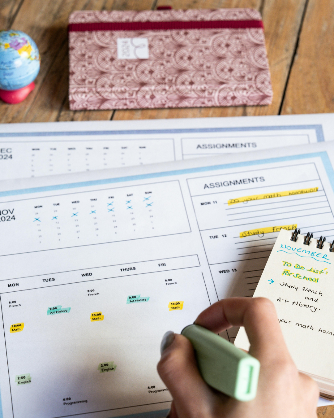 Estate paperwork and calendar illustrating probate timelines in North Carolina.