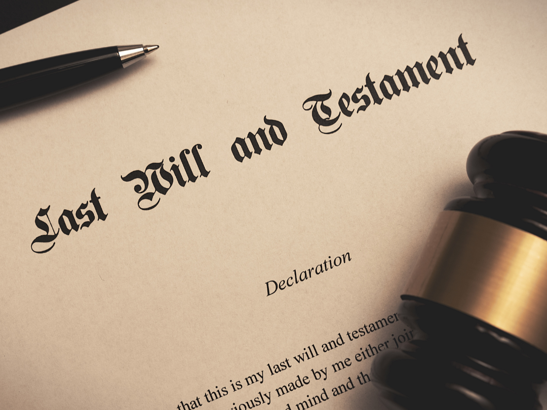 Last will and testament document representing the North Carolina probate process and executor responsibilities in Wake County.