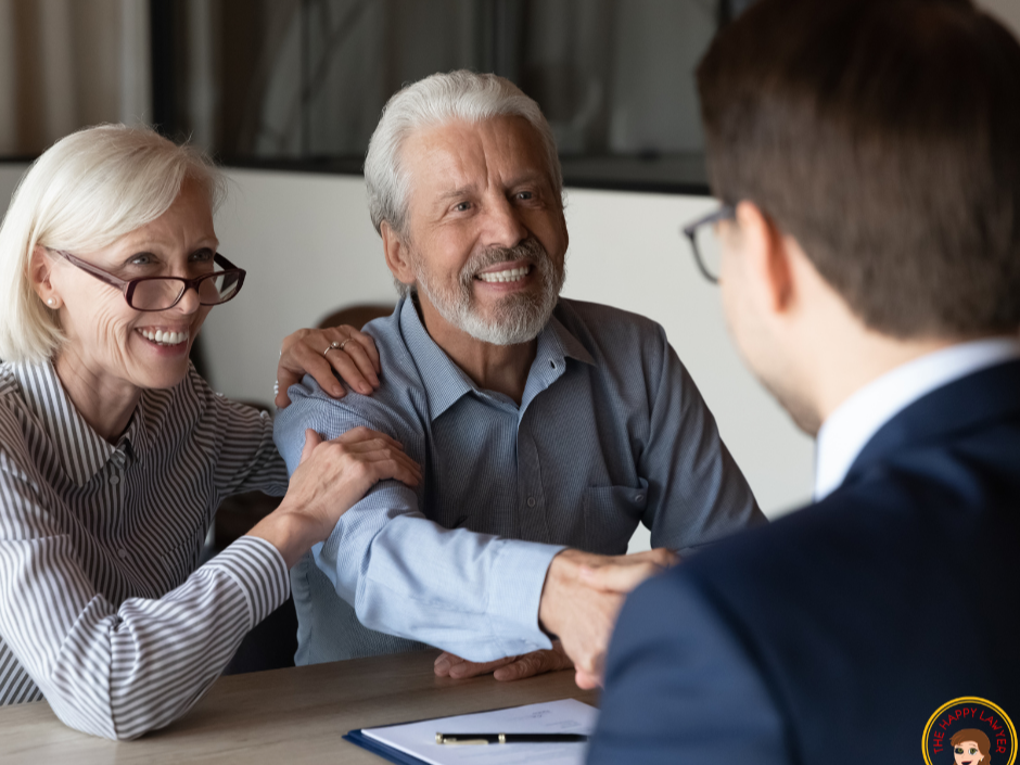 An older couple meeting with an attorney to discuss estate planning and guardianship alternatives in North Carolina.